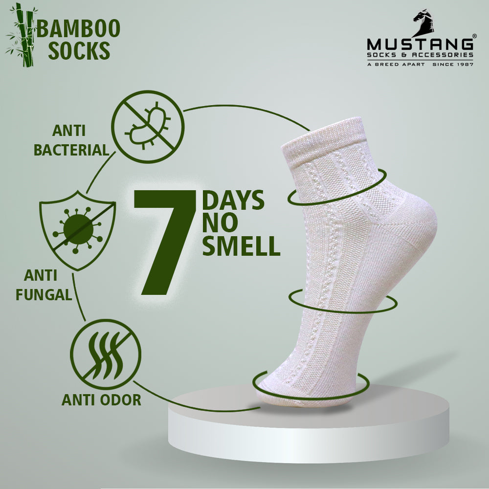 1 Pk Ladies Self Knit Design Bamboo Socks