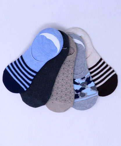 5Pk Cotton Rich Design Assorted Footlets