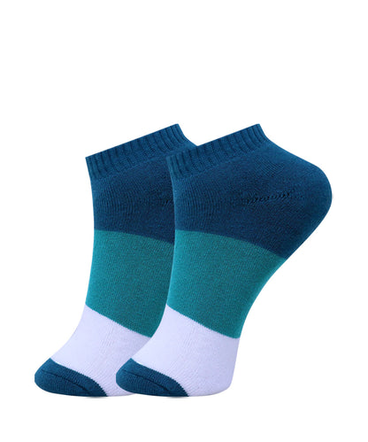 3pk Colored Contrast Design Socks