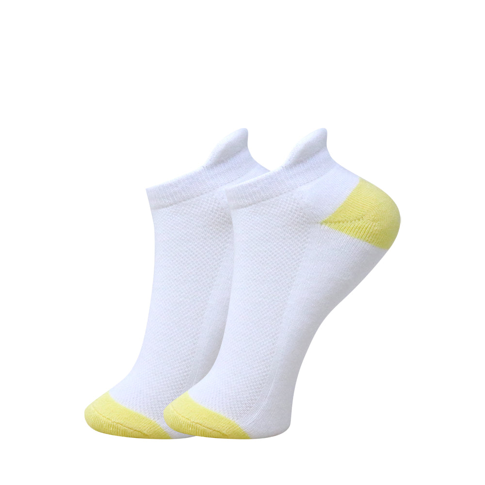 3 Pk Kids Solid Ankle Socks With Contrast Heel & Toe – Soft, Comfortable Everyday Socks