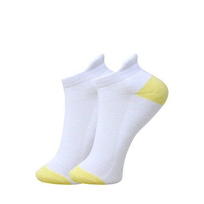 3 Pk Kids Solid Ankle Socks With Contrast Heel & Toe – Soft, Comfortable Everyday Socks