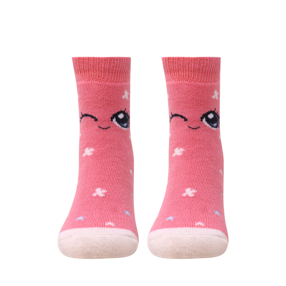 3 Pk Cute Smiley Face Kids Socks