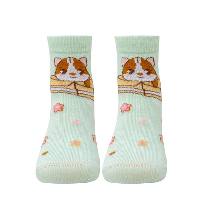 3 Pk Girls’ Unicorn, Superhero & Cute Cat Crew Socks – Fun Character Printed Socks