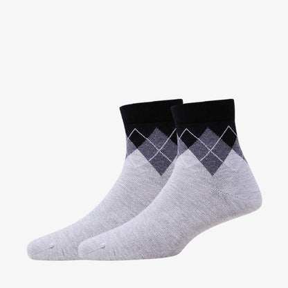 3 Pk Men's Geometric & Vintage Casual Socks