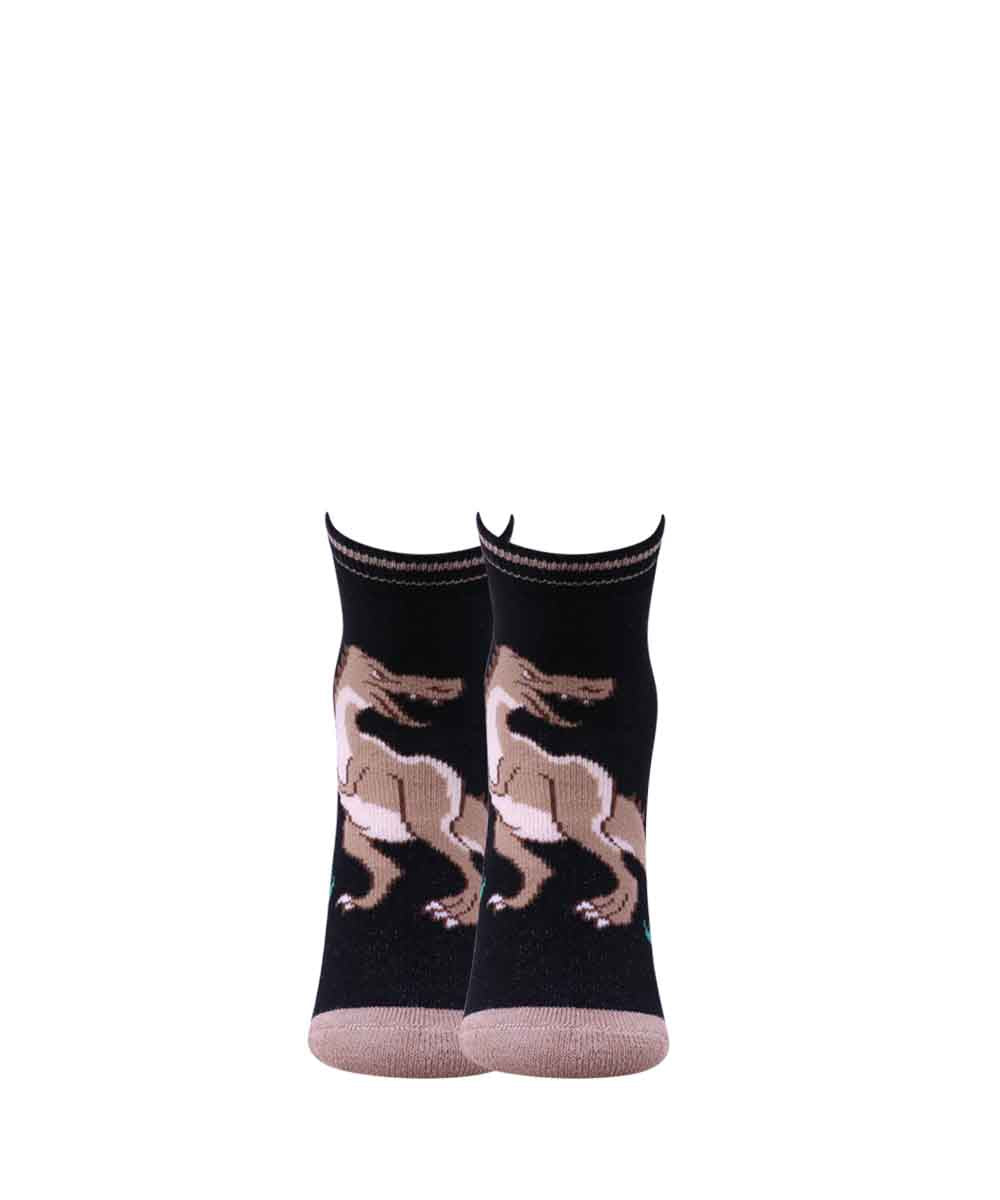 3pk Dinosaur Design Terry Socks