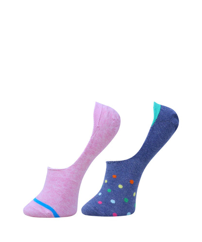 2pk Cotton Rich Design Footlets