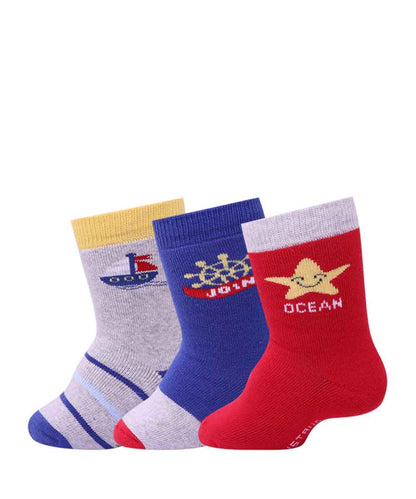 3pk Design Terry Socks