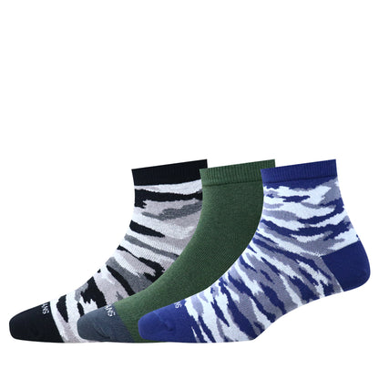 3 Pk Mustang Unisex Camouflage Socks