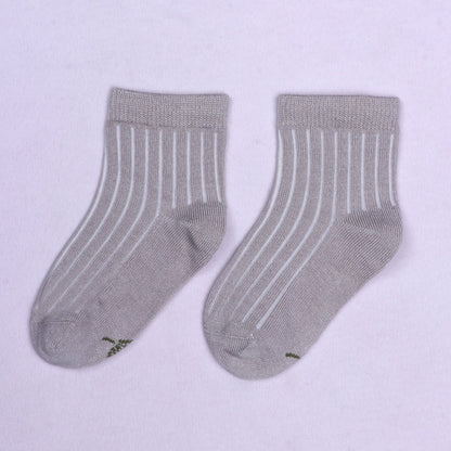 1 Pk Kids Bamboo Ribbed Comfort Socks