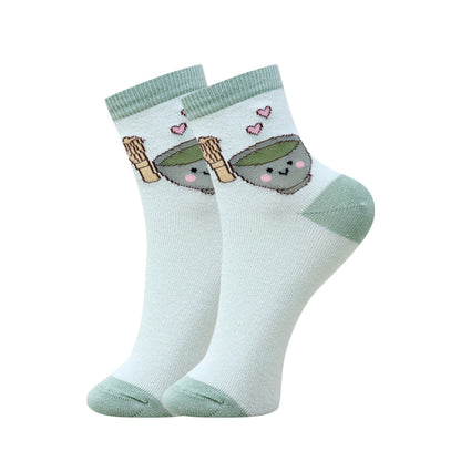 3 Pk Girls Cute Printed Crew Socks – Fun Graphic Design, Soft & Comfortable Everyday Socks
