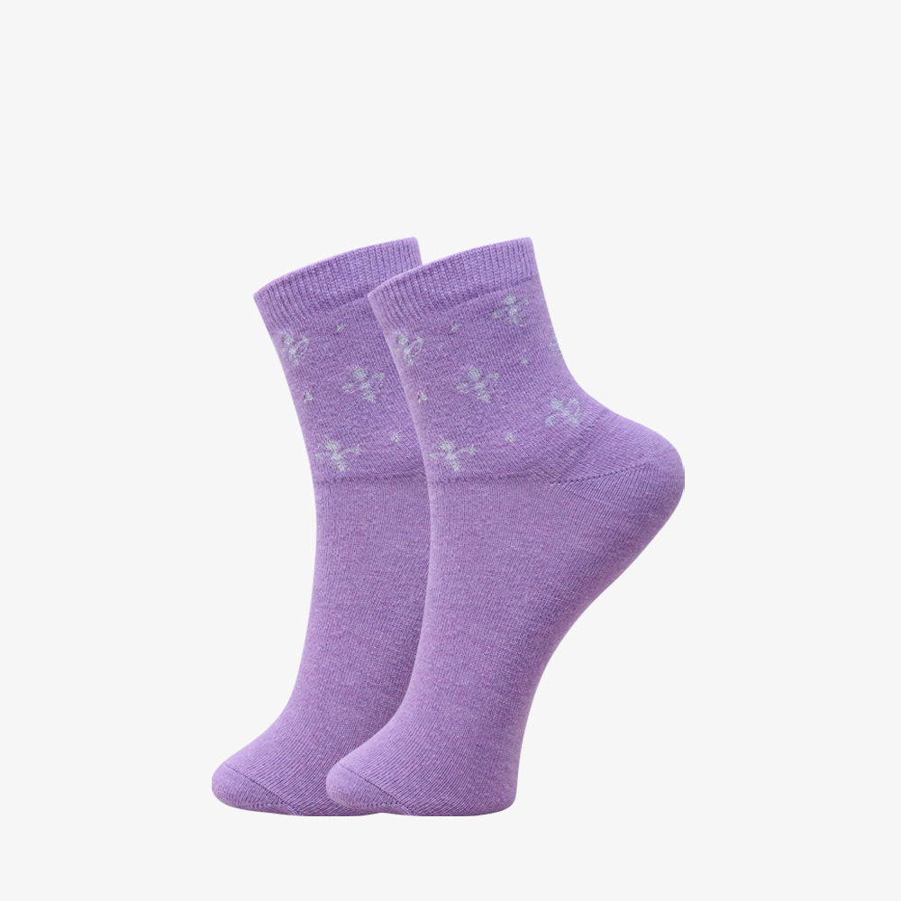 3 Pk Ladies Premium Cotton Blend Crew Socks