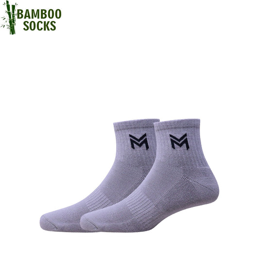 1 Pk Men’s Bamboo Basic Colour With Logo Socks