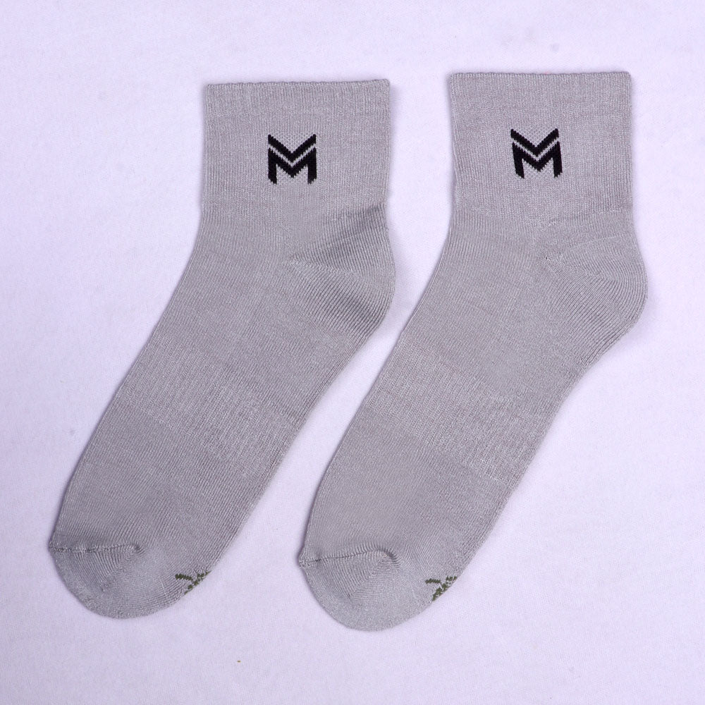 1 Pk Men’s Bamboo Basic Colour With Logo Socks