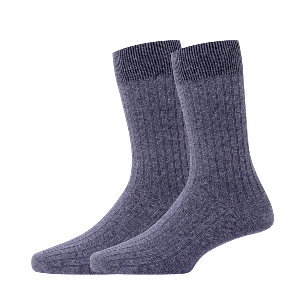 3pk Basic Plain Rib Socks