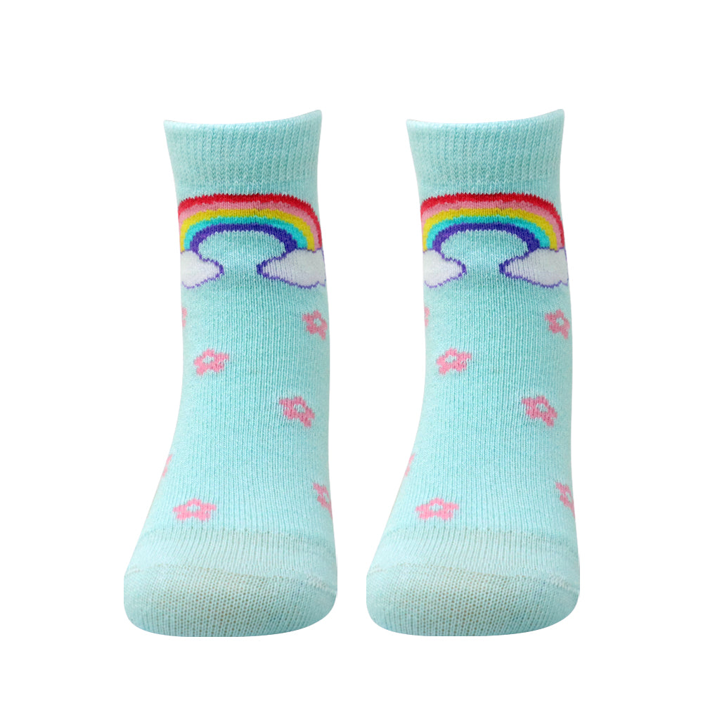 3 Pk Girls’ Unicorn, Superhero & Cute Cat Crew Socks – Fun Character Printed Socks