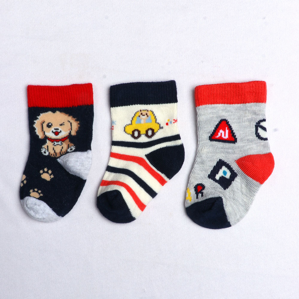 3PK Shetalnd Designs Socks.