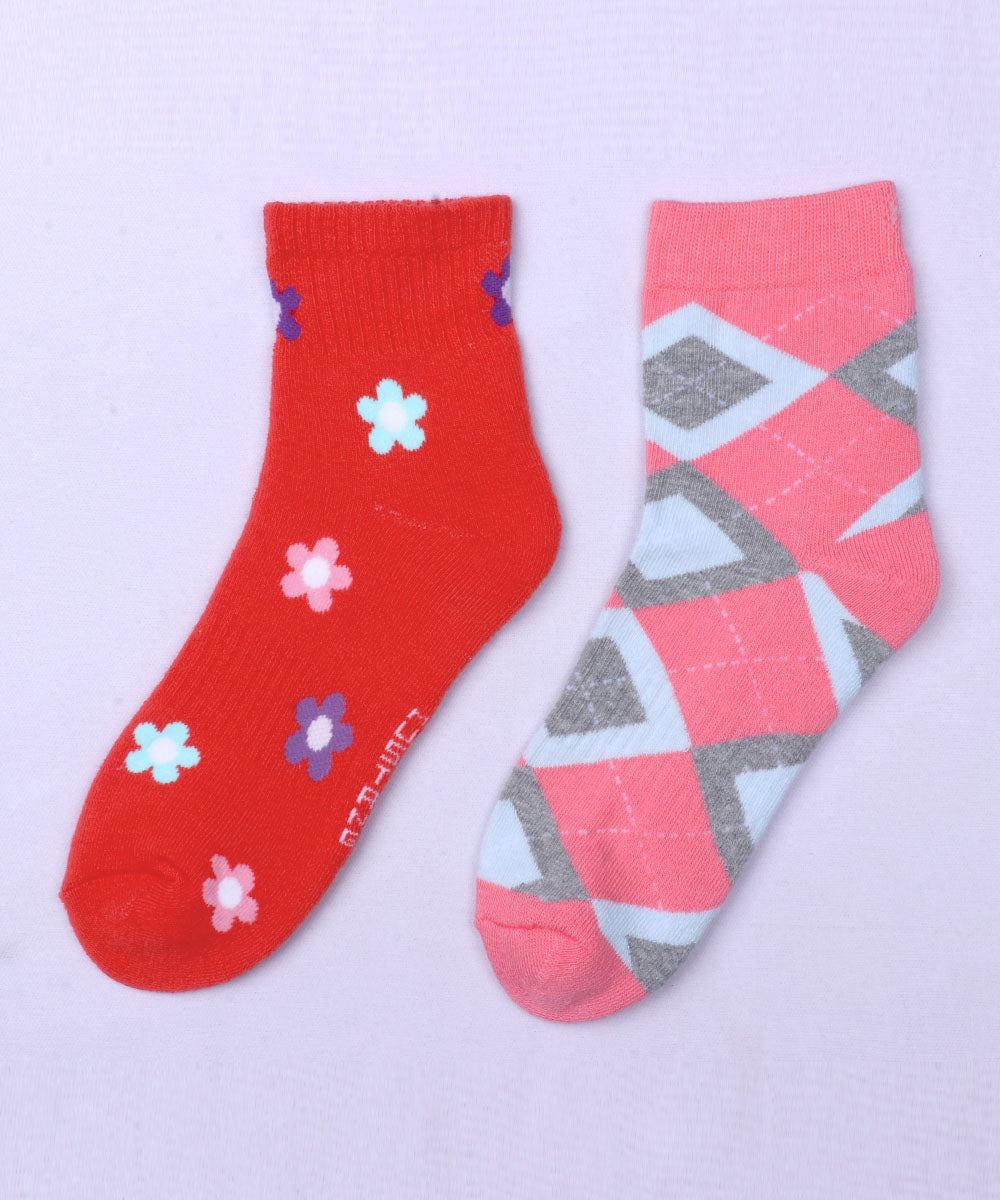 2pk Design Terry Socks