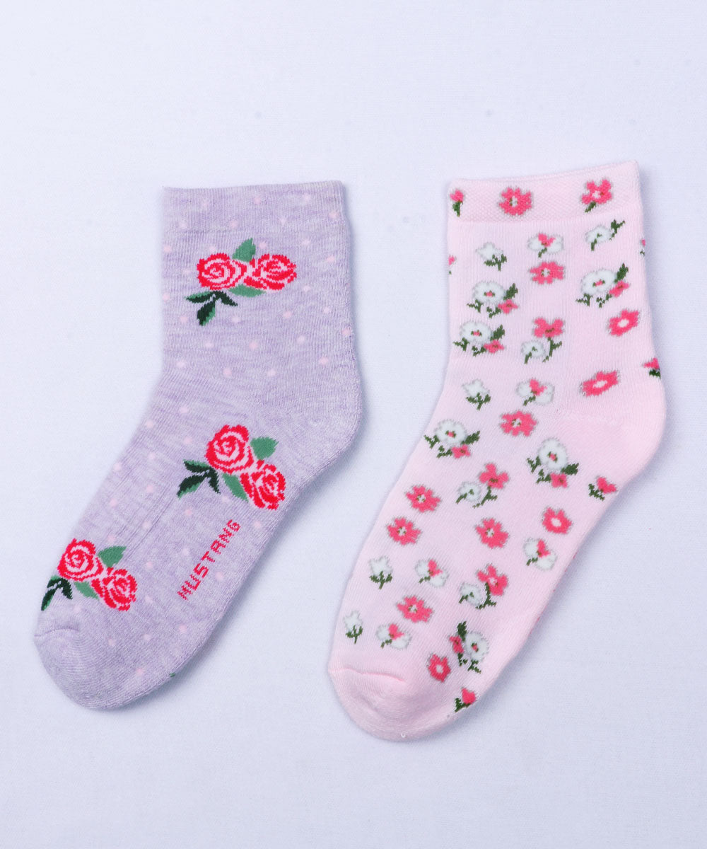 2pk Design Terry Socks