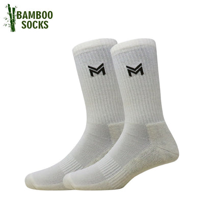 1 Pk Men’s Bamboo Basic Colour With Logo Socks