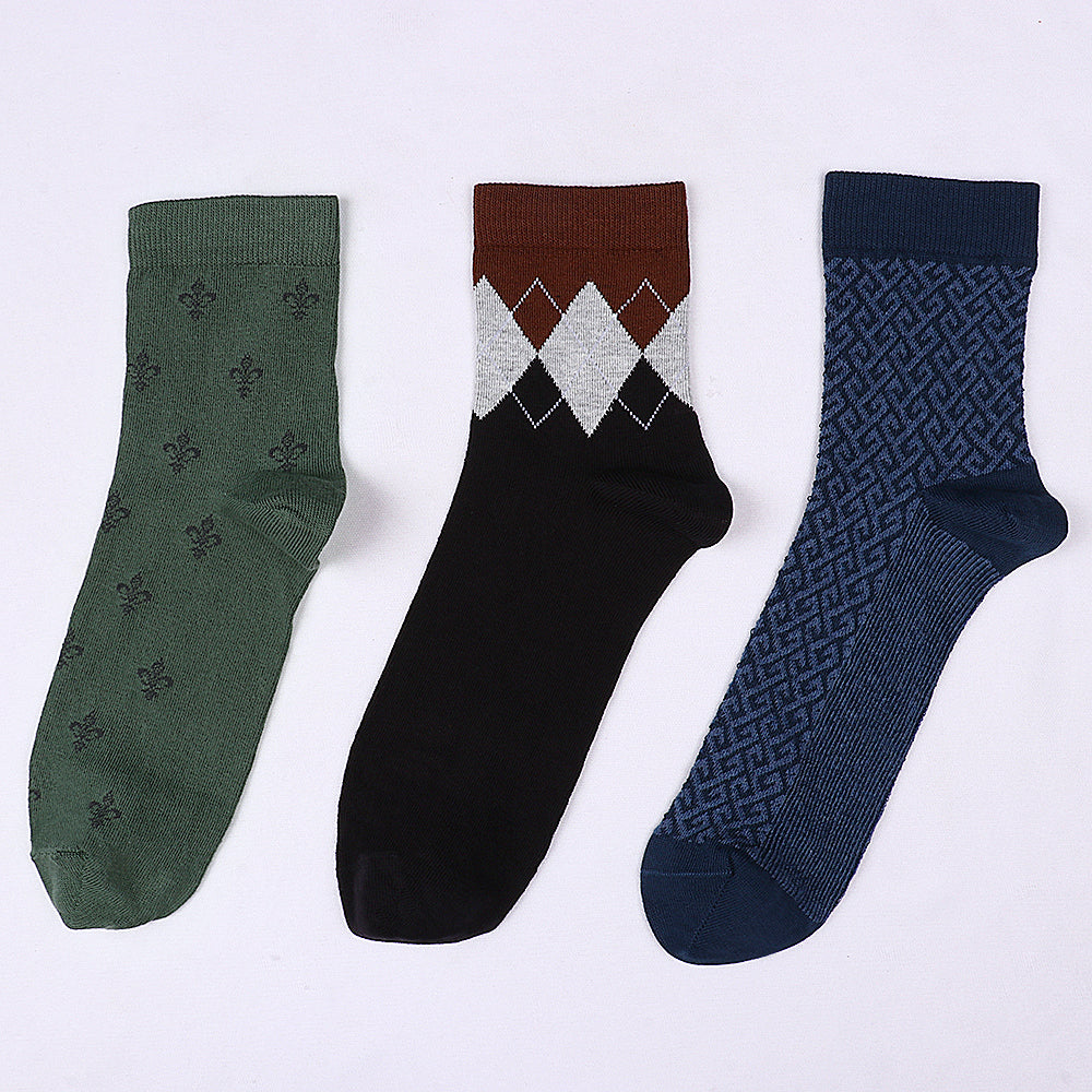 3 Pk Men's Premium Cotton Quarter Length Socks