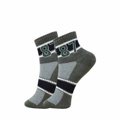 3 Pk Men’s 87 Graphic Crew-Length Sports Socks – Stylish Casual & Athletic Socks