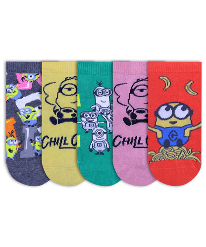 5pk Minions Design Socks