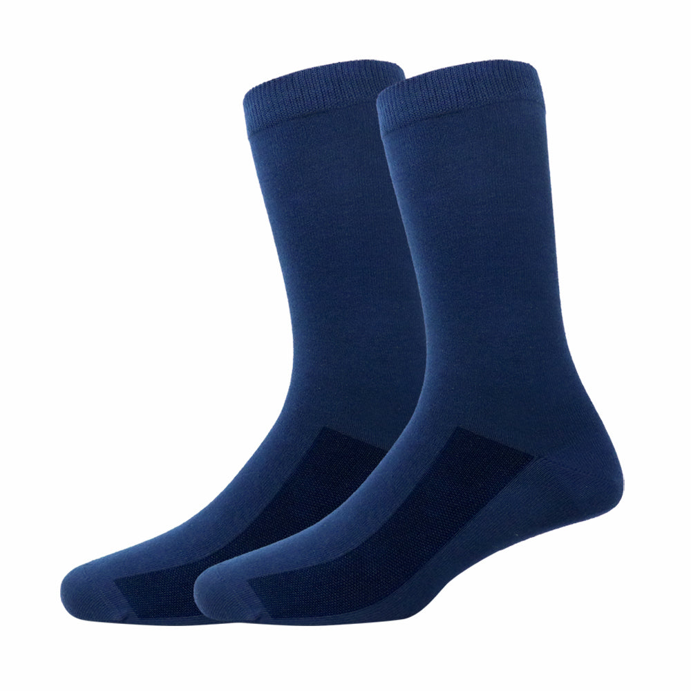 5 Pk Premium Cotton Crew Length Socks For Men