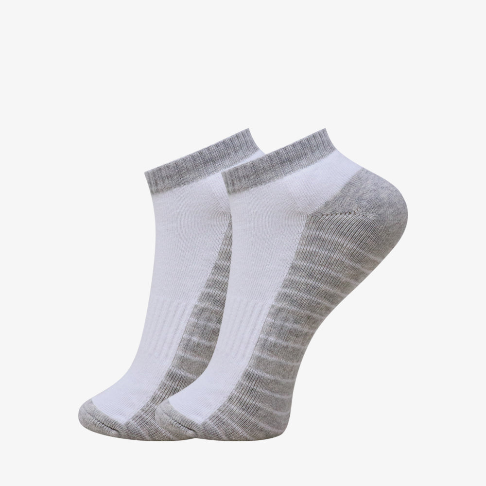 2 Pk Cotton Low Ankle Socks Combo Pack
