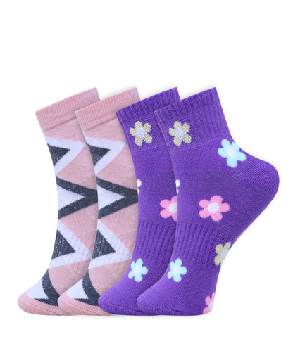 2pk Design Terry Socks