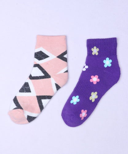 2pk Design Terry Socks