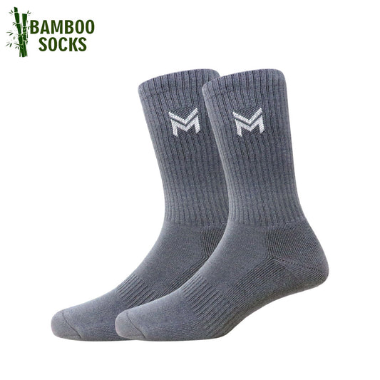 1 Pk Men’s Bamboo Basic Colour With Logo Socks
