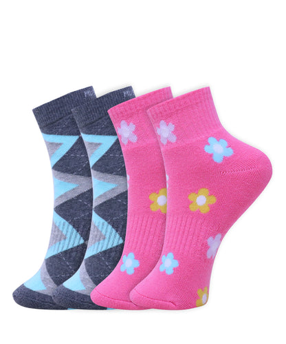 2pk Design Terry Socks