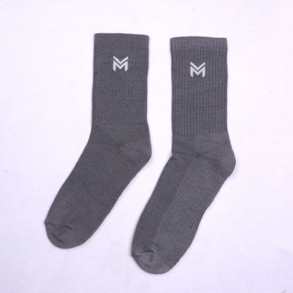 1 Pk Men’s Bamboo Basic Colour With Logo Socks