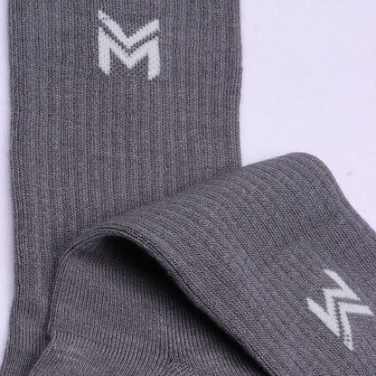 1 Pk Men’s Bamboo Basic Colour With Logo Socks