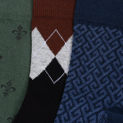 3 Pk Men's Premium Cotton Quarter Length Socks
