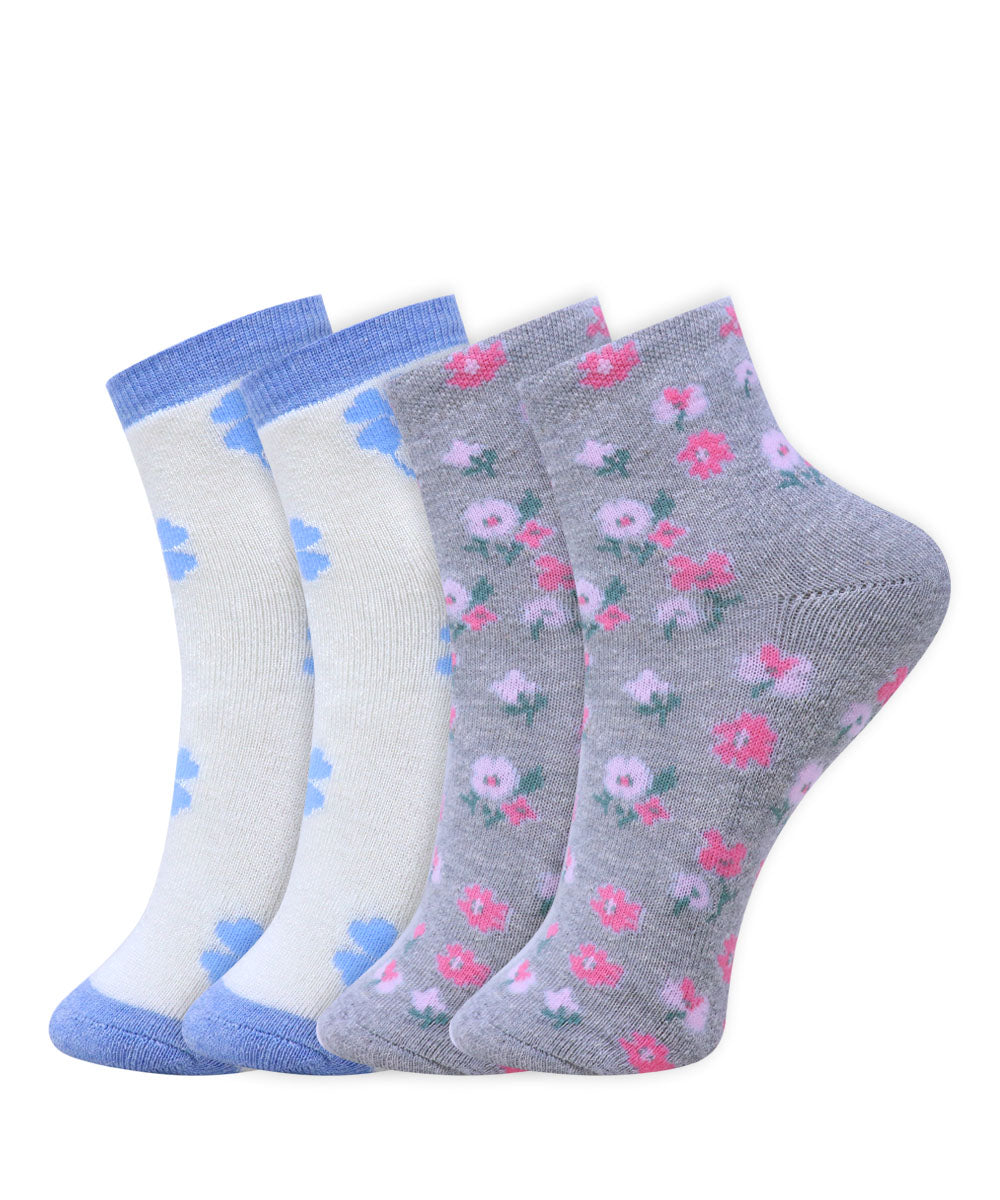 2pk Design Terry Socks