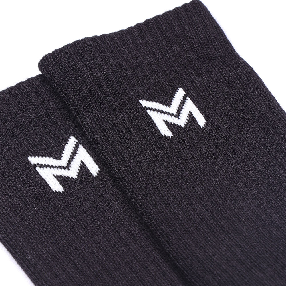 1 Pk Men’s Bamboo Basic Colour With Logo Socks