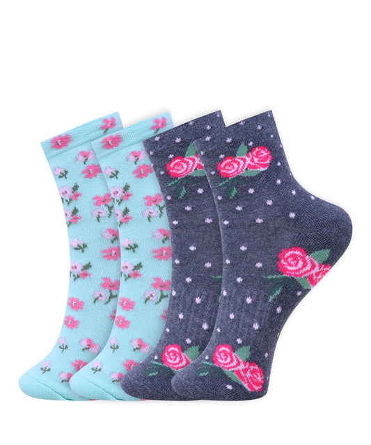 2pk Design Terry Socks