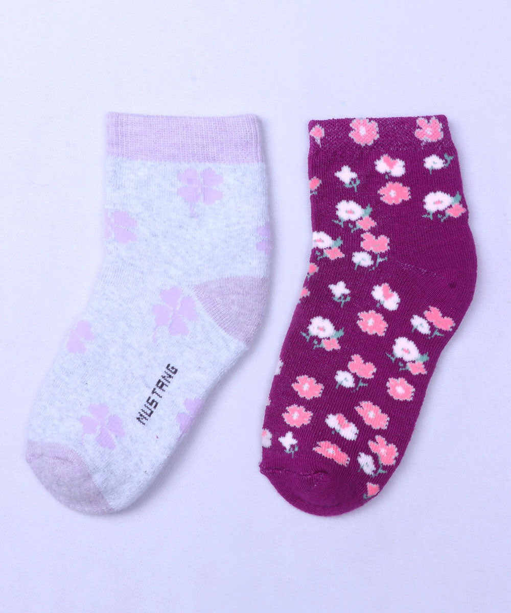 2pk Design Terry Socks