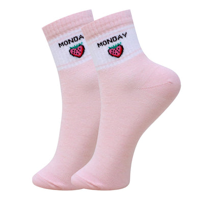 3 Pk Ladies Weekday Design Socks