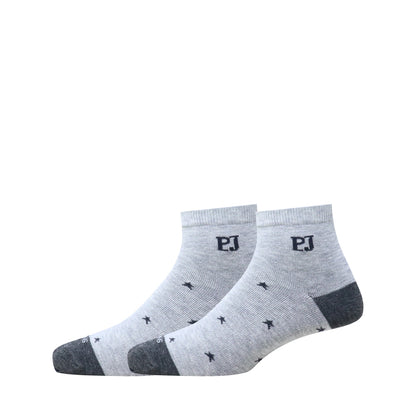 3 Pk Mustang Kids Ankle Socks – Star & Polka Dot Pattern