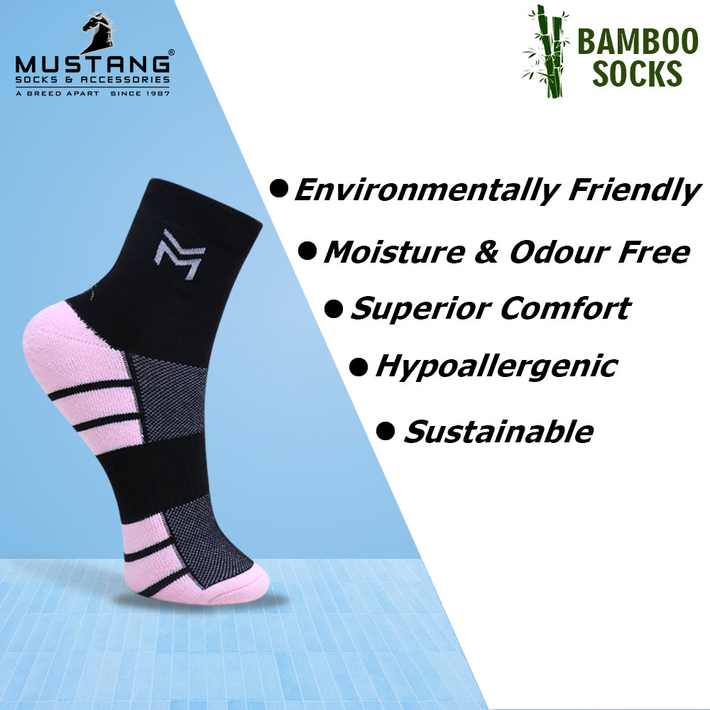 1 Pk Ladies Sports Mesh Design Bamboo Socks