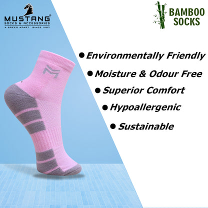 1 Pk Ladies Sports Mesh Design Bamboo Socks