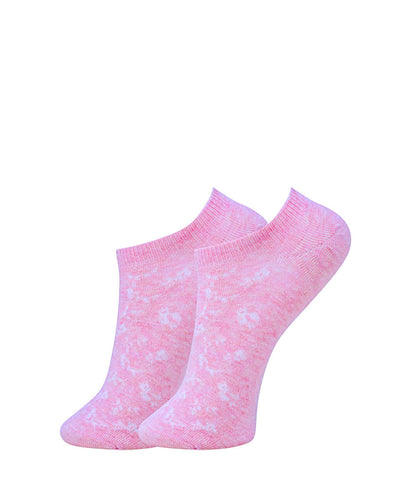 2pk Self Design Floral Print Socks