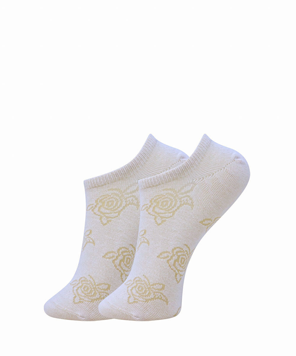 2pk Self Design Floral Print Socks