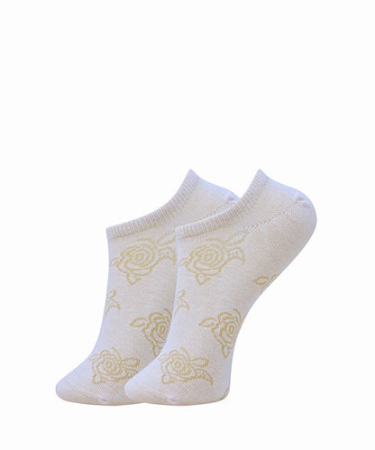 2pk Self Design Floral Print Socks