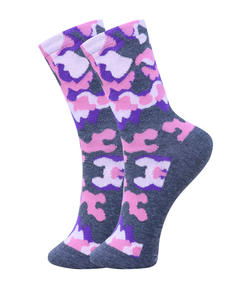 3pk Patterned Full Length Combo Socks