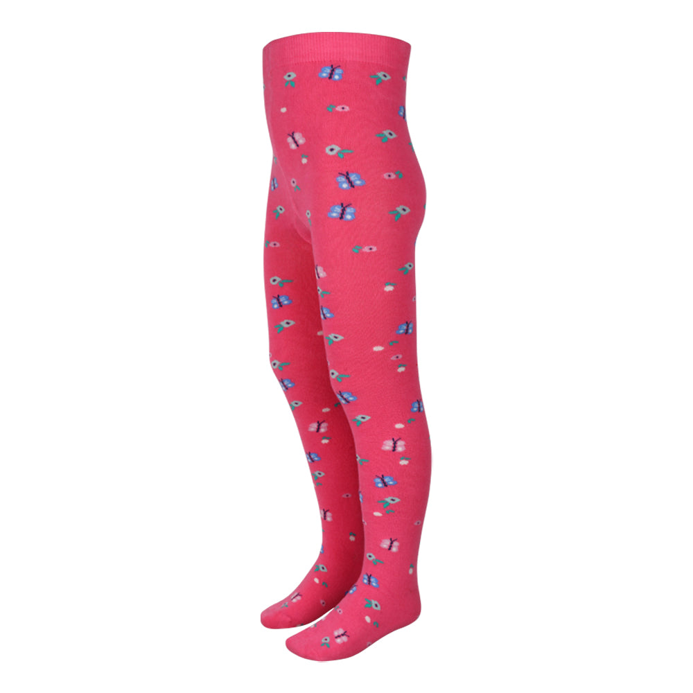 3 Pk Girls' Premium Cotton Full-Length Designer Tights Combo Pack