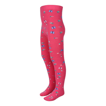 3 Pk Girls' Premium Cotton Full-Length Designer Tights Combo Pack