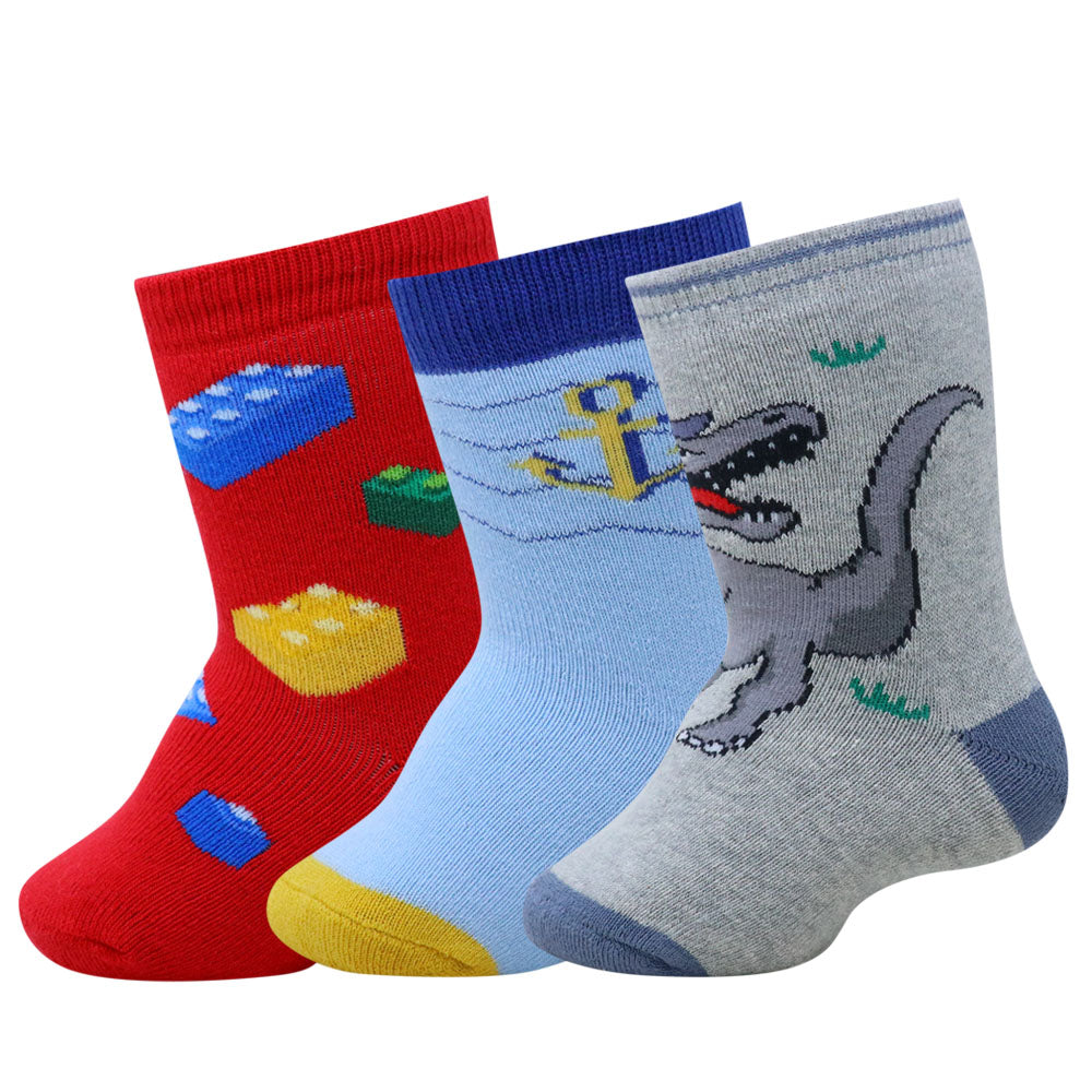 3PK Adventure & Play Collection Designs Socks